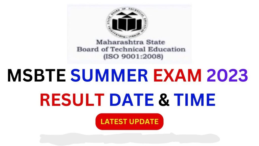 MSBTE Summer Result Summer Exam Result Date Declared tour2tech
